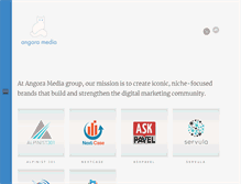 Tablet Screenshot of angoramedia.com
